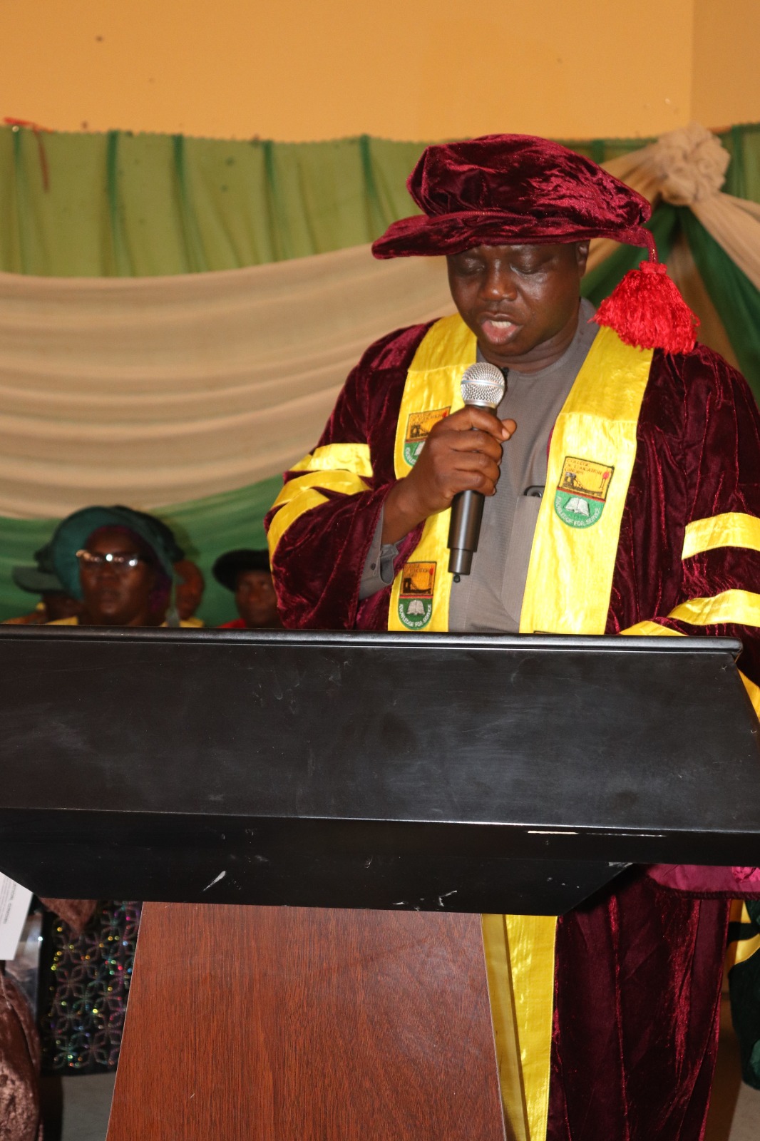 Provost declaring the matriculation open